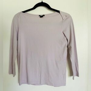 Theory 3/4 sleeve lavender top, size small petite